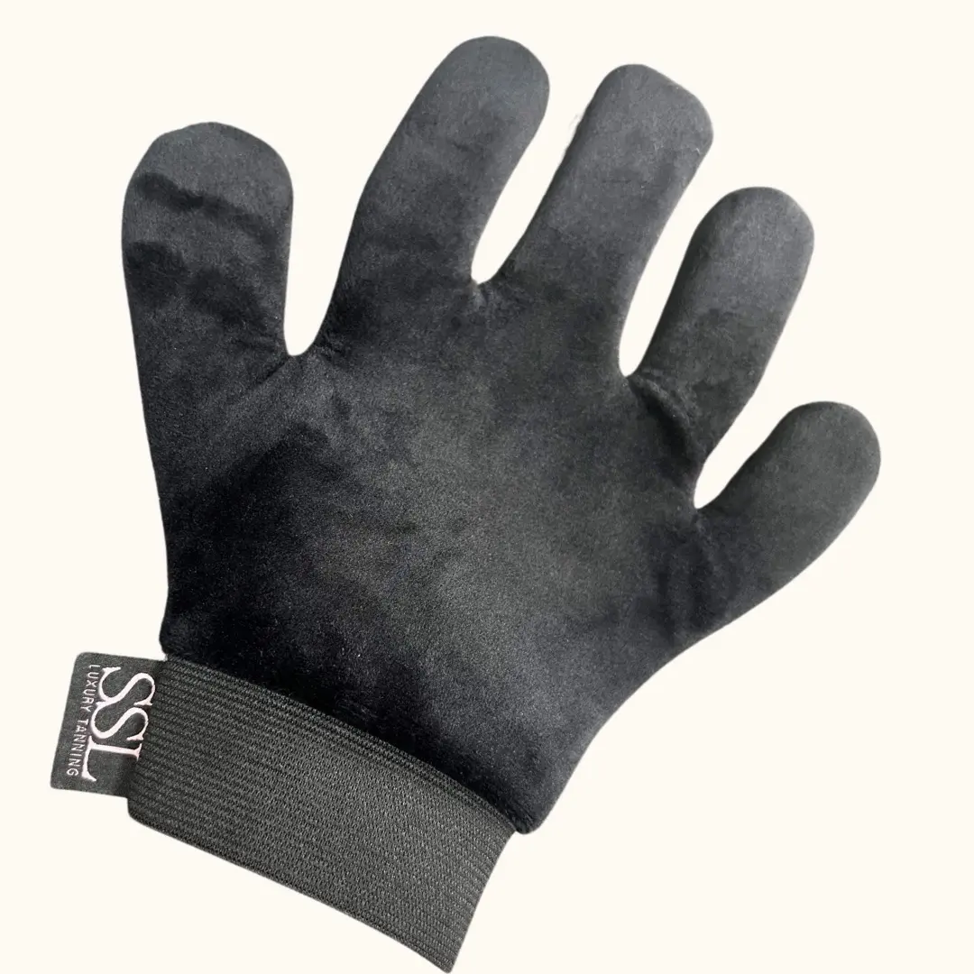 SSL Velvet Tanning Glove with Double-Sided Sponge, Eco-Friendly and Reusable – Luxury mitt