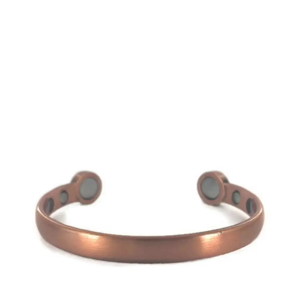 pure copper bracelet with 6 high strength magnets bio bracelet bangle