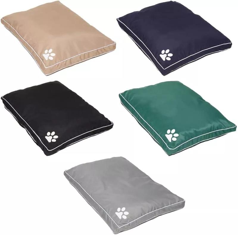 LARGE & Extra Large WATERPROOF Dog Bed -Pet Washable Zipped Mattress Cushion with Cover 0