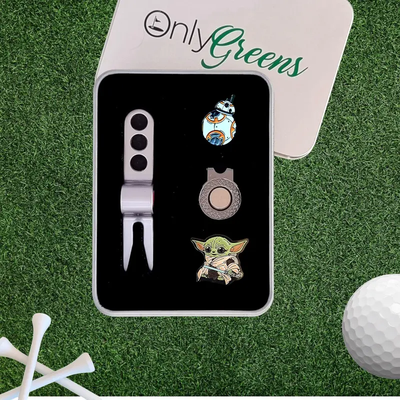 OG Golf Scotty Divot Tool & Ball Marker Gift Set - BB-8 & Baby Yoda | In Gift Tin 7
