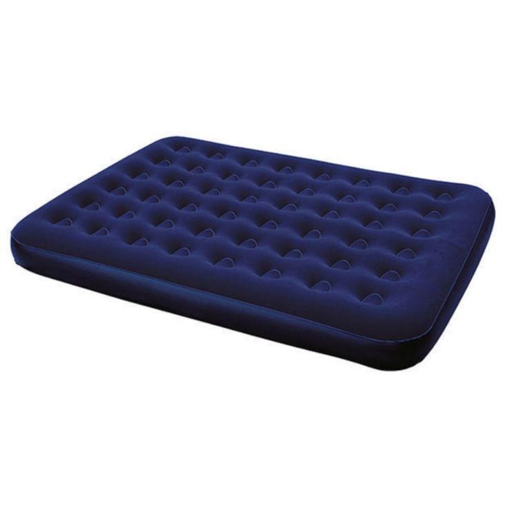 Bestway Double Airbed Flocked Camping Inflatable Mattress Blow Pump Up Air Bed 6