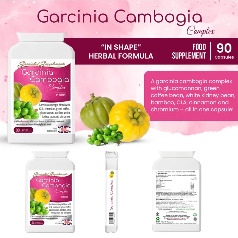 Specialist Supplements GARCINIA CAMBOGIA+Chromium 90 Capsules 6