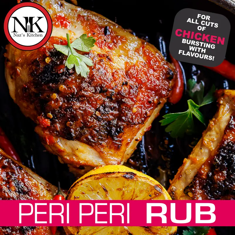 Naz’s Kitchen PERI PERI RUB Spice Mini Pouch 16g 1