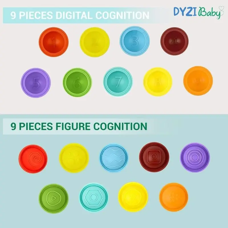 Suction Cup Spinner Toys 3 Pieces - Sensory Bath Toys for Toddlers 1-3 - Stress Relief and Anxiety Suction Cup Spinner Dyzi 3