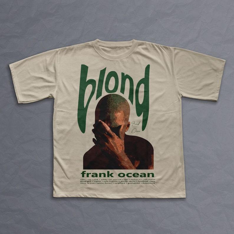 Frank Ocean Blond T shirt, Frank Ocean Graphic Tee, Frank Ocean Merch, Rap Shirt, BLONDE, Frank unisex gift, Frank Concert T-Shirt, Vintage Cotton Menswear 0