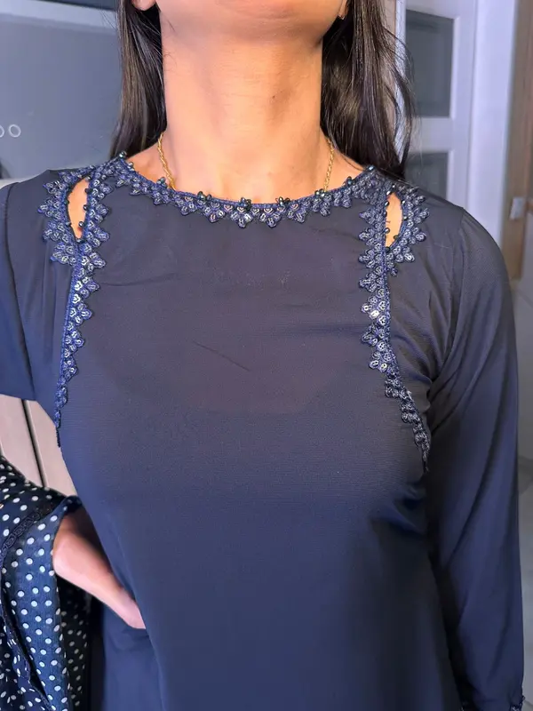 Afsana - Navy Cutout 2