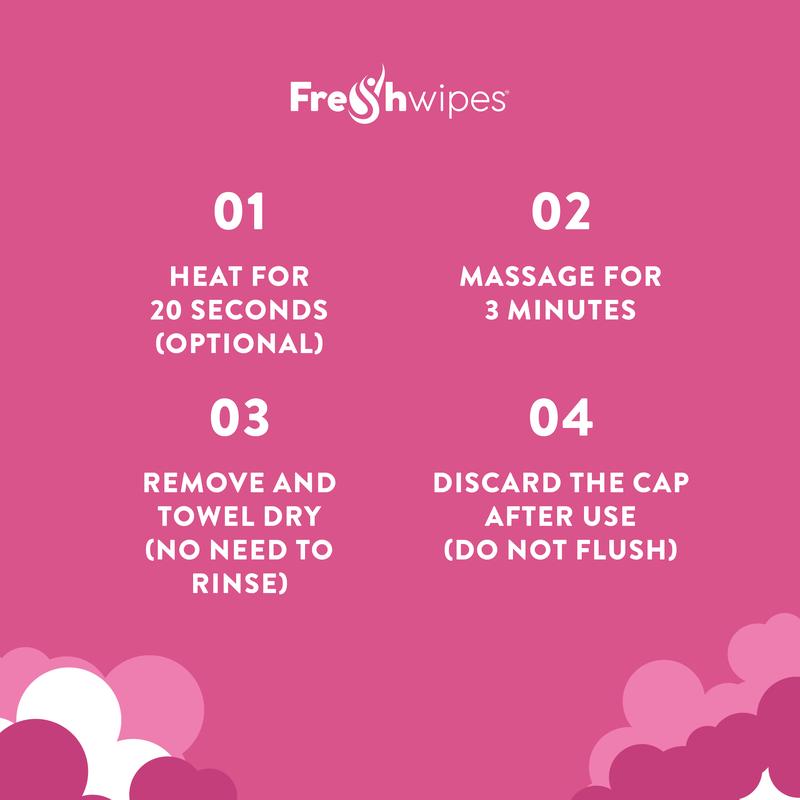 FreshWipes Rinse Free Shampoo Cap - an easy way to wash your hair without water! 9