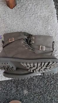 Product Review of Ladies Army Boots Women Combat Military Ankle Lace Up Zip Biker Riding Boots from R**s 2