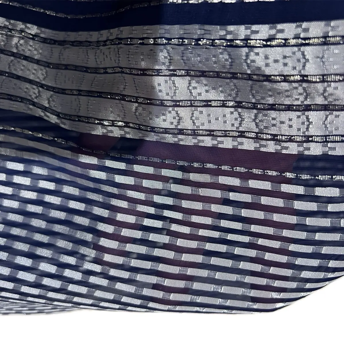 Blue chiffon Saree
