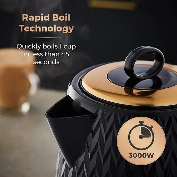 Tower Empire 1.7 Litre Kettle Black 3