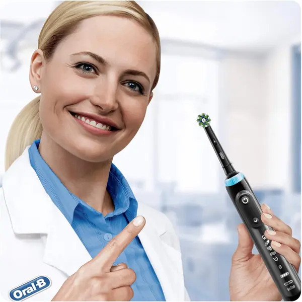 Oral-B CrossAction CleanMaximser Toothbrush Head, 10 Pack, Black 6