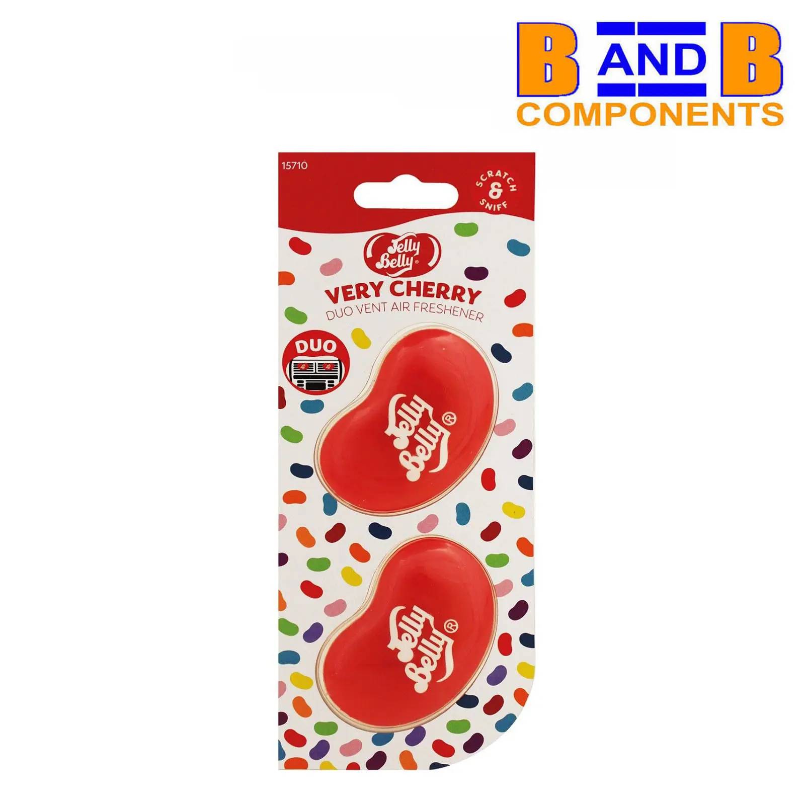 JELLY BELLY VERY CHERRY DUO VENT 3D Car Air Freshener A1567