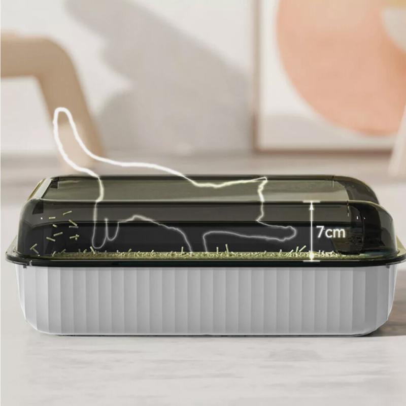 Product Introduction of Open Large Cat Litter Box High Side Deep Splash-Proof Cat Toilet with Scoop UK 15