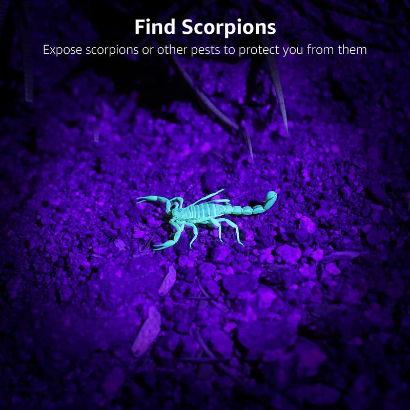 Product Introduction of LE UV Torch, 9 LED 395nm Ultraviolet Flashlight, Blacklight Detector for Pet Urine, Stain, Bed Bugs and More, 3 AAA Batteries Included 12