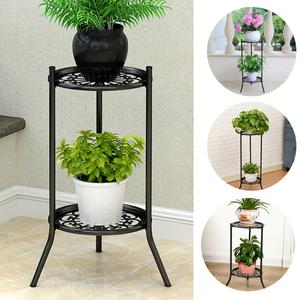Lifeideas Vintage 2-Tier Metal Plant Display Stand,Pot Plant Holder,Plant Stand,Flower Display Stand Rack Shelf for Living Room,Balcony and Garden Decor,Classic Elegance