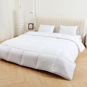 Winter Duvet Quilt - Extra Thick & Warm - Soft Touch Microfibre - Single Double King & Super King Size -  EXTRA WARM ANTI ALERGIC Striped Breathable King Size Washable White