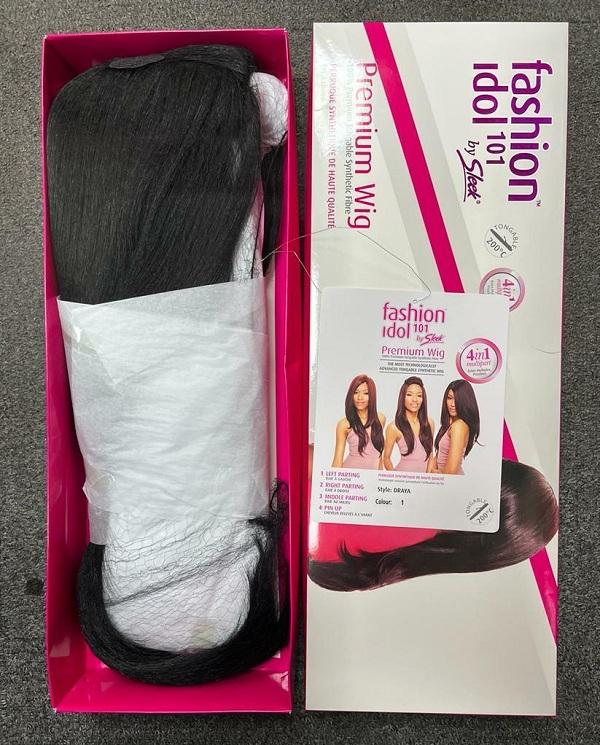 Sleek Synthetic Fashion Idol 101 Draya front layers Hair L-Part Wig(1 Jet Black)Free UK Postage 0