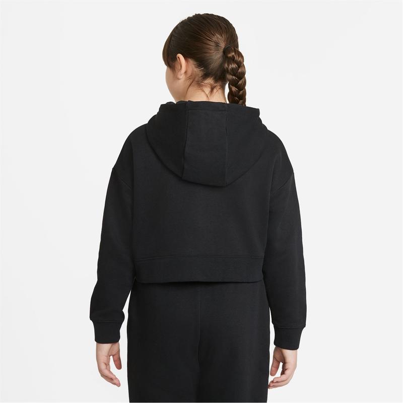 Nike Girls Club Crop Hoody Junior Oth Hoodie Hooded Sweatshirt Top 5