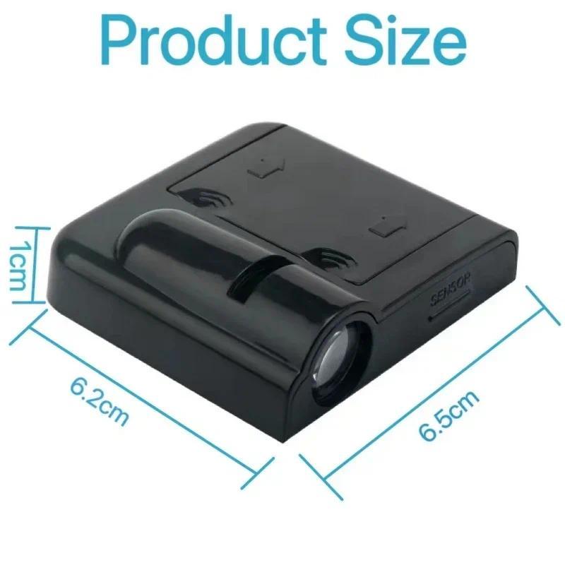 2PCS Wireless Led Car Door Welcome Laser Projector Logo Ghost Shadow Night Light Courtesy Lamp kit for All Car 4