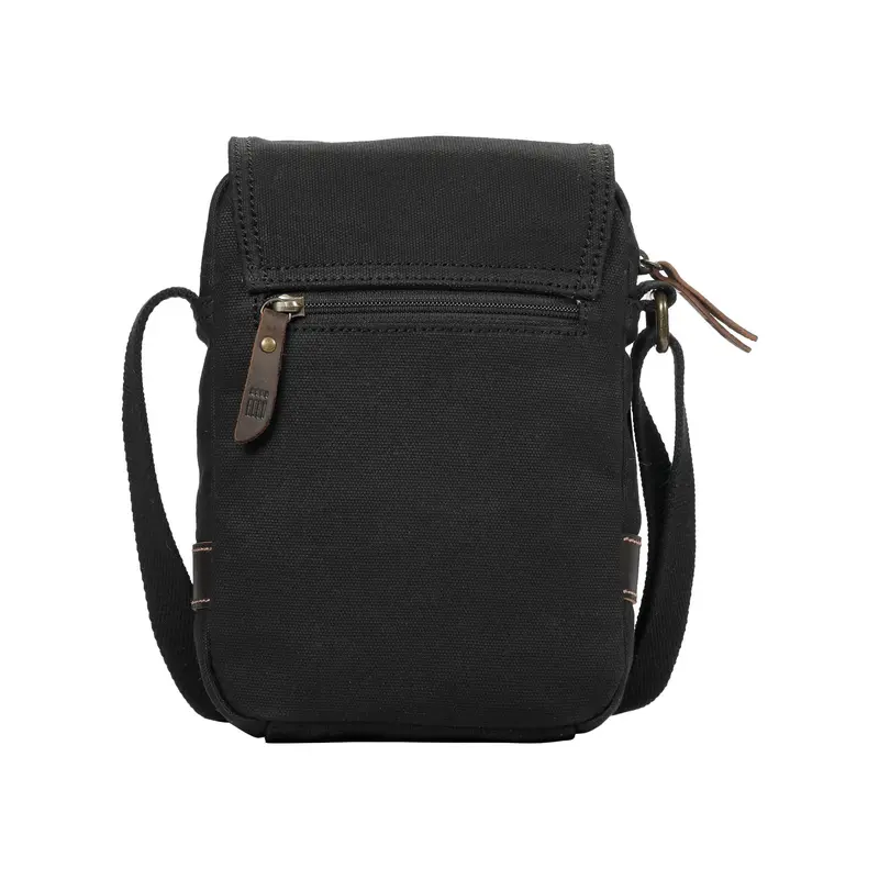 TRP0547 Troop London Heritage Canvas Across body Bag, Small Travel Bag, Shoulder Bag 2