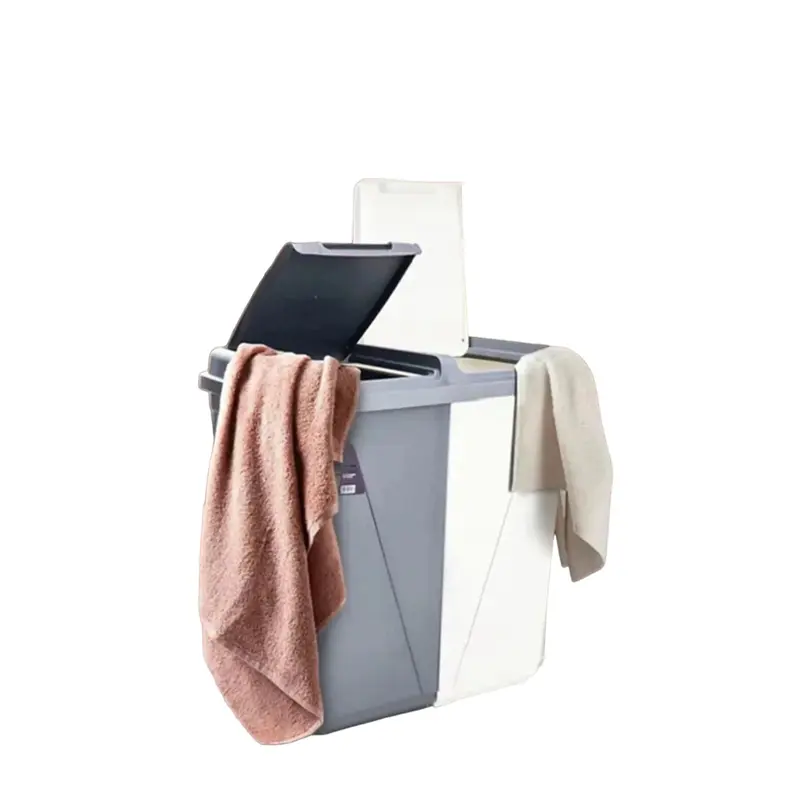 Jolie Max 90L Dual Compartment Kitchen Rubbish Bin Waste Recycling And Laundry Basket. 6