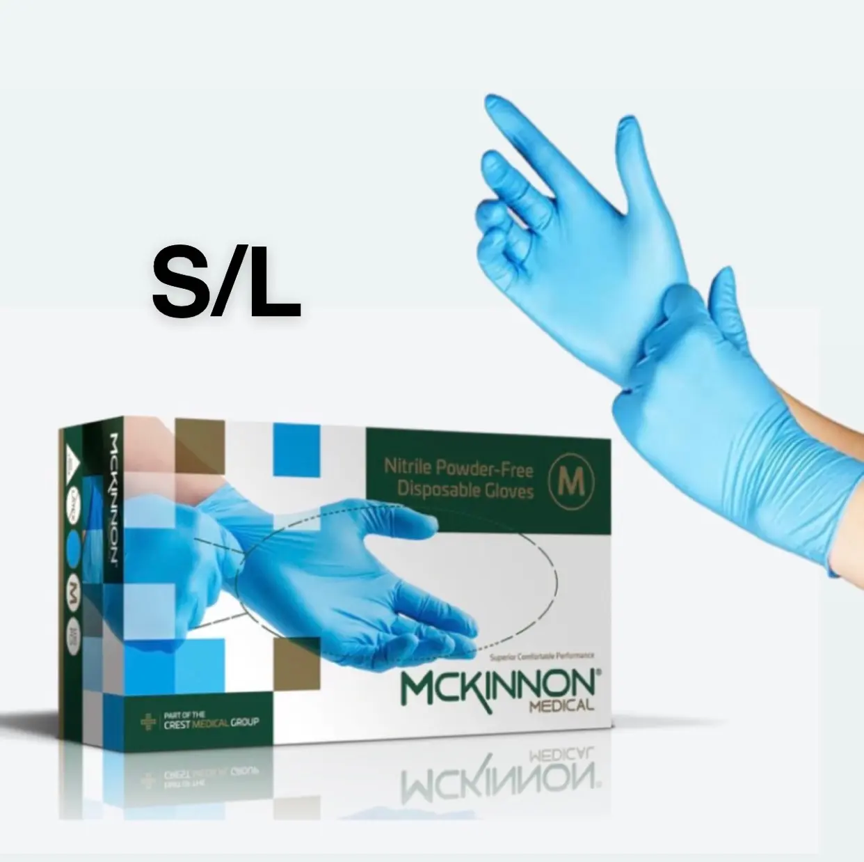 500 x Blue Nitrile Disposable Gloves (500pcs - 5 boxes) | Latex Free | Powder Free