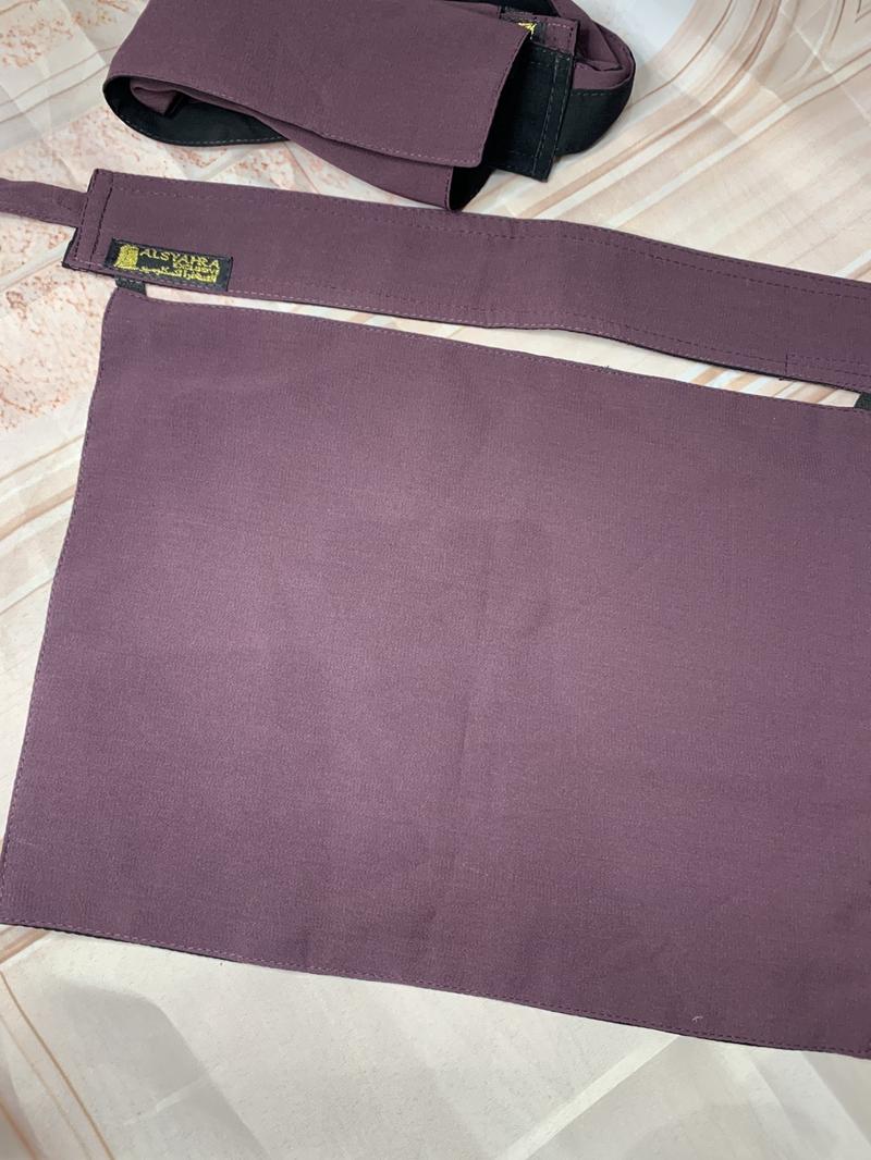 Product Introduction of Women's Two in One Color Niqab for black and wine 7