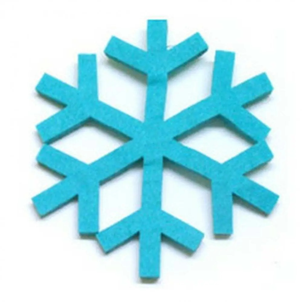 Gisela Graham Christmas Tree Decoration - Blue Snowflake Design - Xmas Ornament