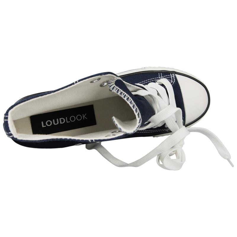 L-169 Womens Lace Up Canvas Pumps Sneakers Casual Trainers Shoes 1