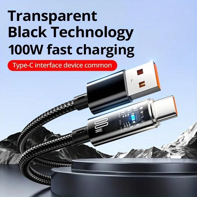 Intelligent Auto Power-Off USB Type-C Charger – Fast Charging & High-Speed Data Smartphone Electronic Cellphone 2