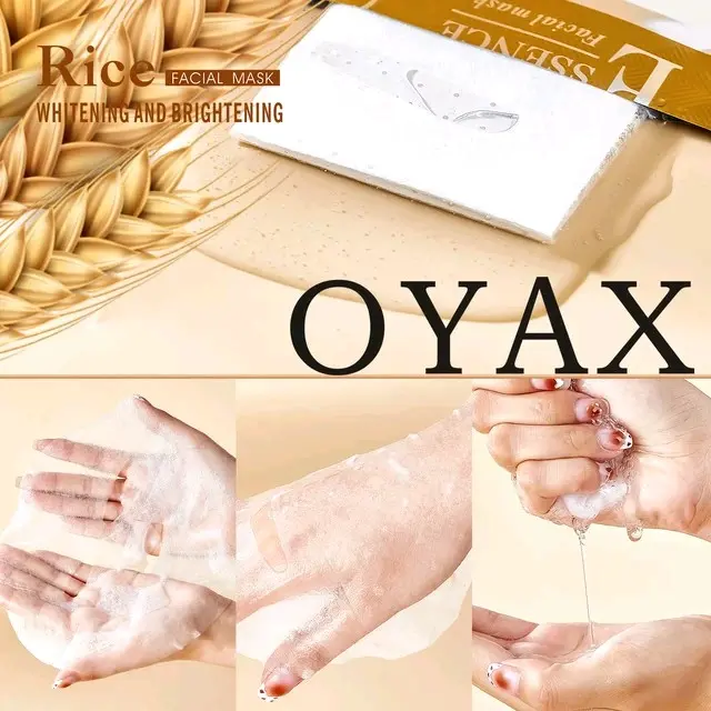 1 Radiant Rice Brightening Face Mask: Glow Up with Natural Luminosity and Even Skin Tone!  Hydrating Skincare Nourishing Moisture Moisturize Hydrate Moisturizer Moisturizing Skin Repair for Sensitive Skin Dry Skin All Skin Types, Whitening Soothing 1