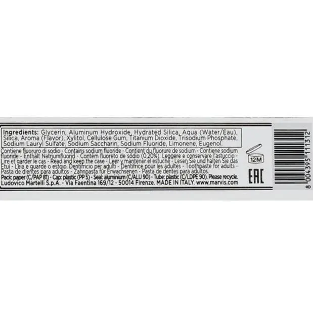 Marvis - Smokers Whitening Toothpaste (25ml) 4