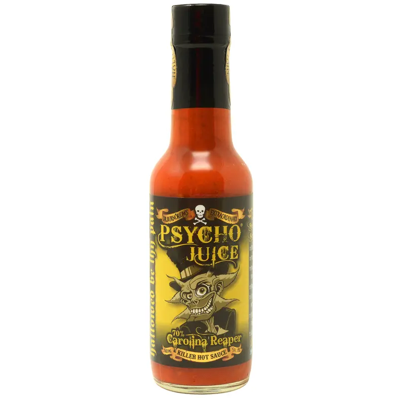 PSYCHO JUICE Mini Six Hot Sauce Pack - Chilli - Gift Set 3
