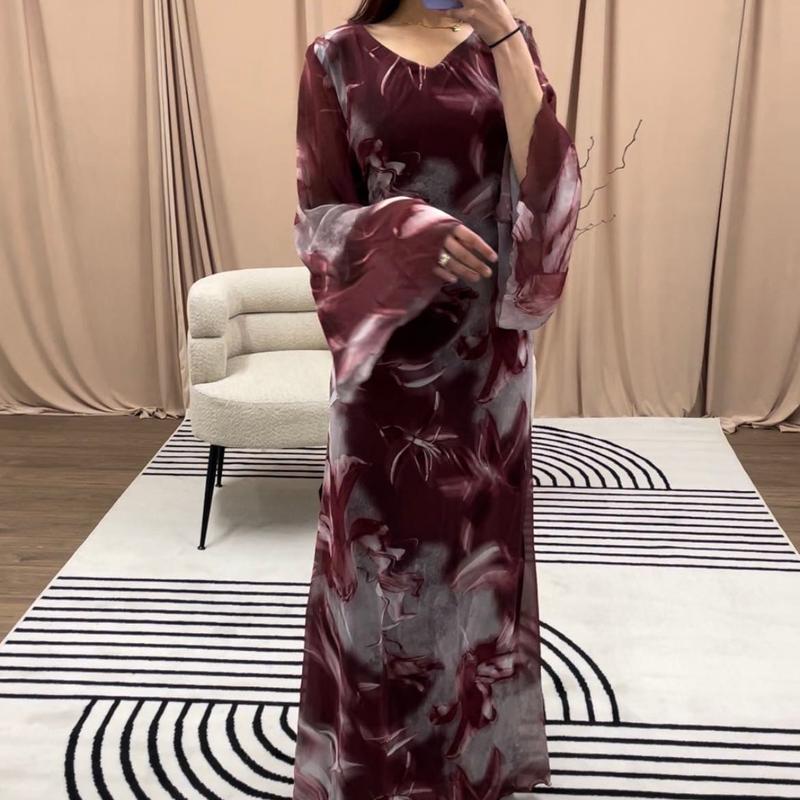 SHESOUT in the tie back chiffon flared sleeve maxi dress 3
