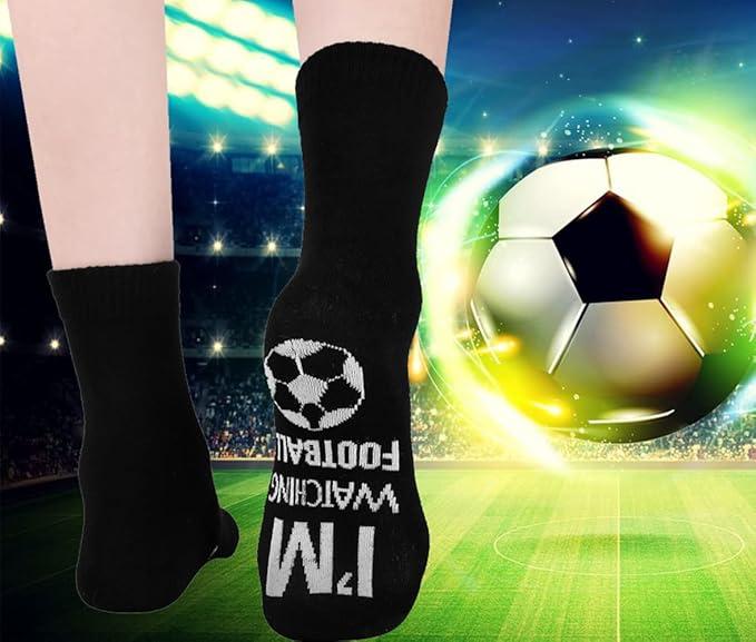 Himozoo 'Do Not Disturb I'm Watching Football or Rugby' Novelty Funny Socks for Men Women - Menswear 2