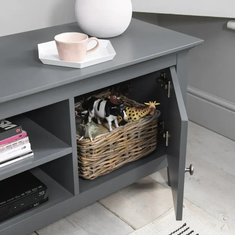Karlstad TV Unit with Storage in Classic White or Grey 6