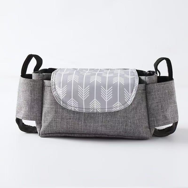 Baby Stroller Storage With Bottle Pockets, Multi-Functional Diaper Organiser Pouch, Baby Carriage, Travel Essentials, Baby Stuff, Baby Essentials, Mother Baby Nappy Organiser, Maternity nappy baby bags caddy baby folding  changing organizer bag hospital 2