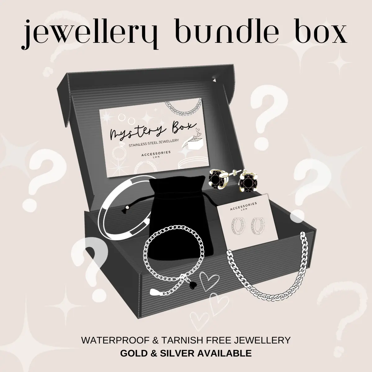 2 Piece Jewellery Mystery Box - Gold & Silver Available
