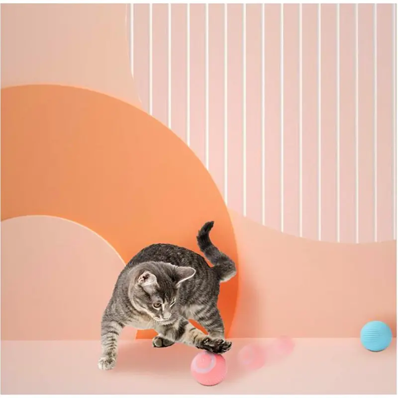 Intelligent Interactive Cat Toys Ball with LED Lights, Cat Toys, Automatic Moving Rolling Ball for Indoor Cats, Cat Automatic Toy 7
