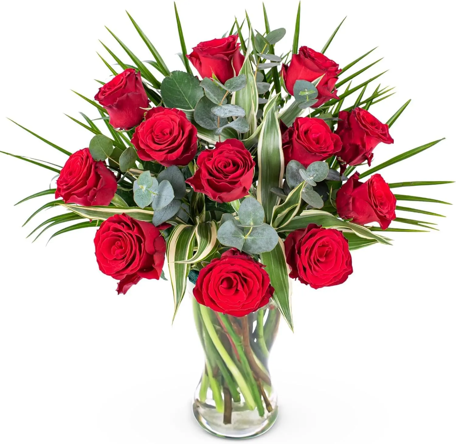 12 Red Roses - Valentines Flowers - Next Day Free Shipping - Flowers for her - Romantic Flowers - Flowers Gift - Fresh Cut Flowers - Gifts for Girlfriend - Prestige Flowers