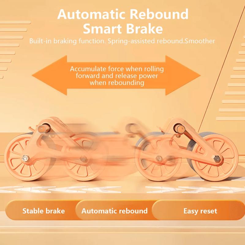 Abdominal Wheel Roller Exercise Equipment with Elbow Support and Timer - Automatic Rebound Tummy AB Roller for Effective Workout at home gym 6