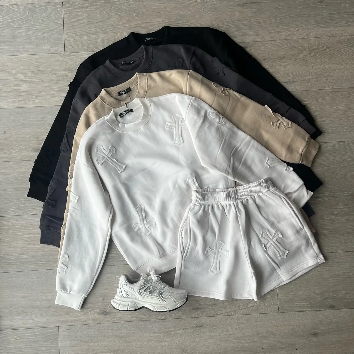 Karley cross stitch jogger short and jumper set