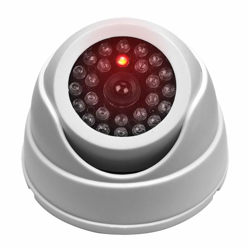 2x Dummy CCTV Cameras, Outdoor Fake Security Dome Camera With Flashing LED Lights, For Home And Business 5