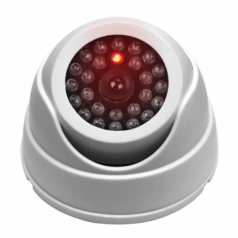 2x Dummy CCTV Cameras, Outdoor Fake Security Dome Camera With Flashing LED Lights, For Home And Business 5