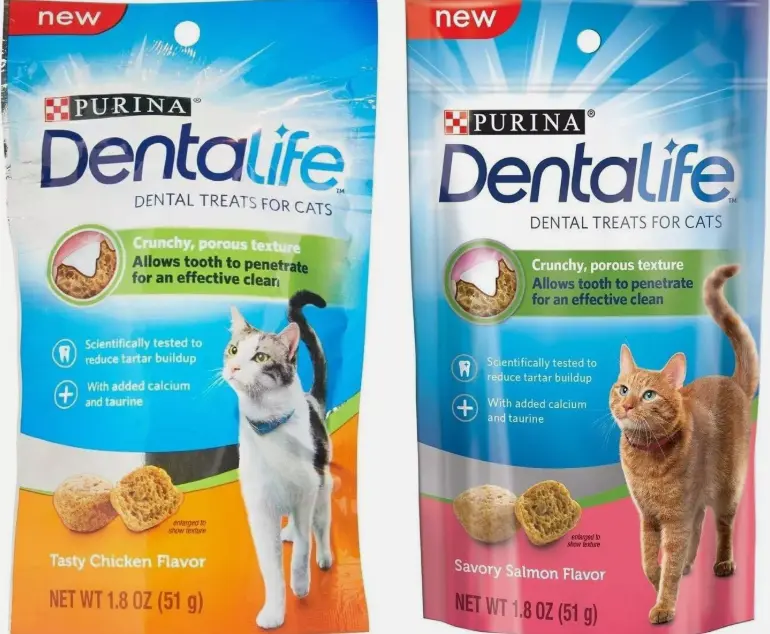 Purina Dentalife Dental Treats For Cats Bundle; Savory Salmon And Tasty Chicken Brand: Purina