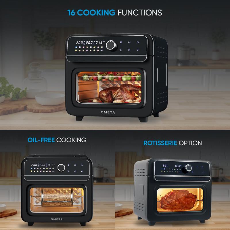 Ometa 28L Air Fryer Oven Countertop Kitchen Appliance, Black 7