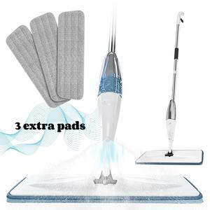 Spray Mop for Floors Cleaning, Floor Mop, Microfiber Dry Wet Mop with Advanced 10-Degree Swivel Nozzle, Refillable Bottle Lightweight Microfibre Vinyl