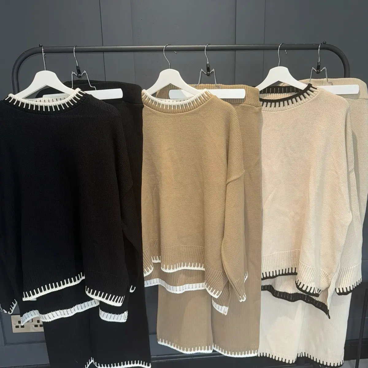 Stitched Knitted Co-ord Set