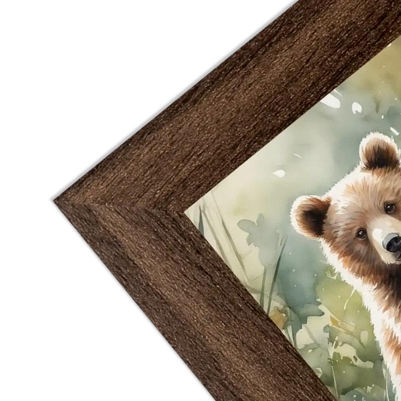 A4 Modern Premium Quality Picture Poster Frame, A4 Walnut Picture Document Photo Frame, Certifcate Frame, Perfect for Portrait and Landscape Photos, Wall Decoration Frame, Art Print Poster Frame, Alison Kingsgate 2