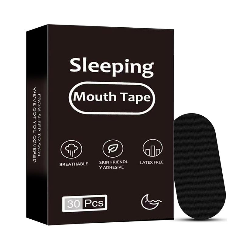 Product Introduction of Anti Snoring Black Nose Strips Stop Snoring Better Sleeping Breathing Dilators Starter Kit Nose Breathe Strips and Mouth Sticker 4